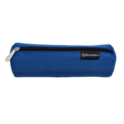 Picture of EXACOMPTA MESH ROUND PENCIL CASE BLUE